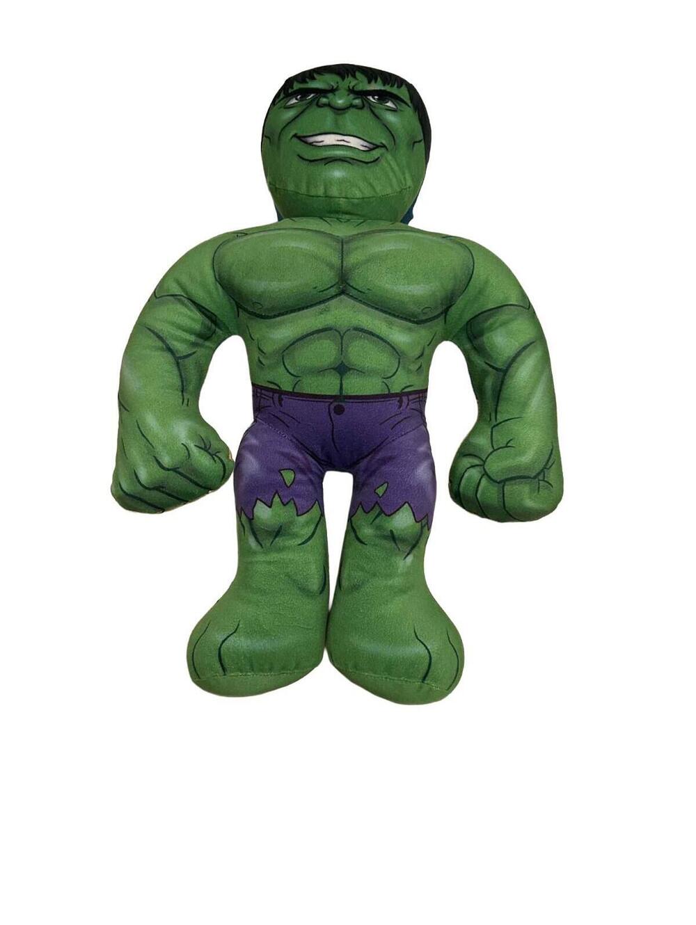 Marvel HalfEms Superheros Incredible Hulk/Thanos Double-Sided Plush Toy 18" Tall